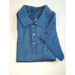 Mens Nike Tiger Woods Short Sleeve Golf Polo Shirt Striped Size Small 1309